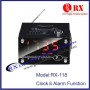 Mobile Speaker 2 x 10W RMS, 3 inch, cu Radio-FM si ceas, microSD, USB, baterie Li-Io